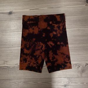 Hand Bleached Bike Shorts